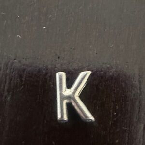 Pandora Silver Initial 'K' Charm Bracelet